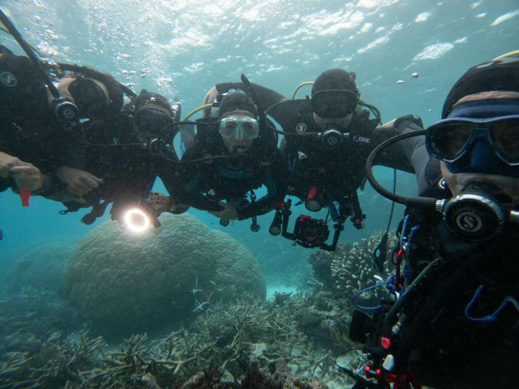 Survey team; By John Turnbull